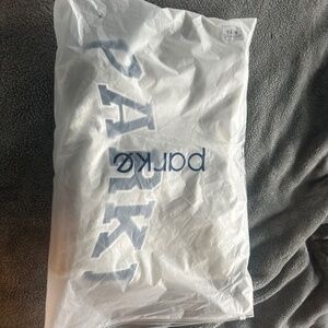 Classic grey and navy Parke XXL varsity mockneck